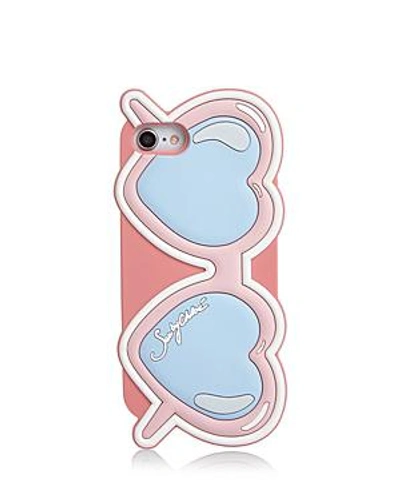 Shop See By Chloé See By Chloe Heart Sunglasses Iphone 6/7/8 Case In Cheek Pink