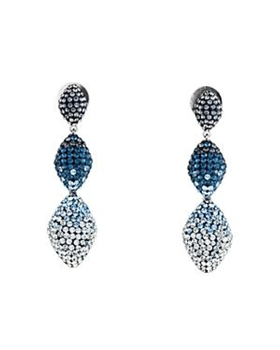 Shop Atelier Swarovski Moselle Detachable Drop Earrings In Blue/silver