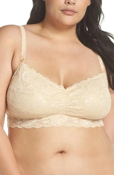 Shop Cosabella Never Say Never Soft Cup Nursing Bralette In Blush