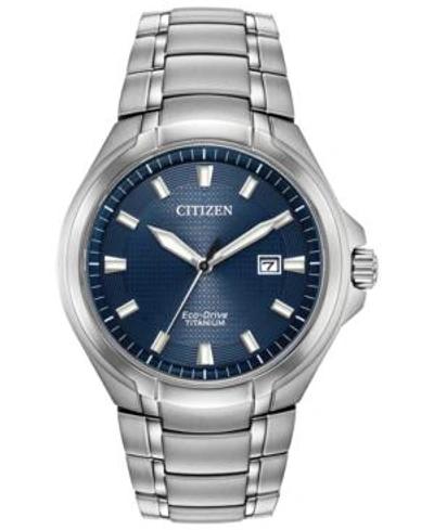 Shop Citizen Eco-drive Men's Paradigm Silver-tone Super Titanium Bracelet Watch 43mm