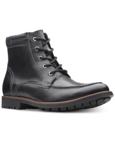 Shop Clarks Men's Currington High Leather Boots Men's Shoes In Black