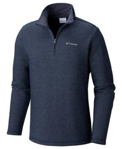 Columbia Men's Great Hart Mountain Iii Half Zip Sweatshirt In Collegiate Navy