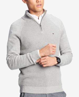 macy's quarter zip mens sweater