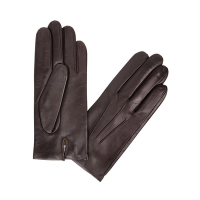 Shop Dents Bath Dark Brown Leather Gloves