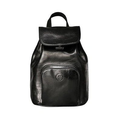 Shop Maxwell Scott Bags Best Small Black Italian Leather Rucksack For Women