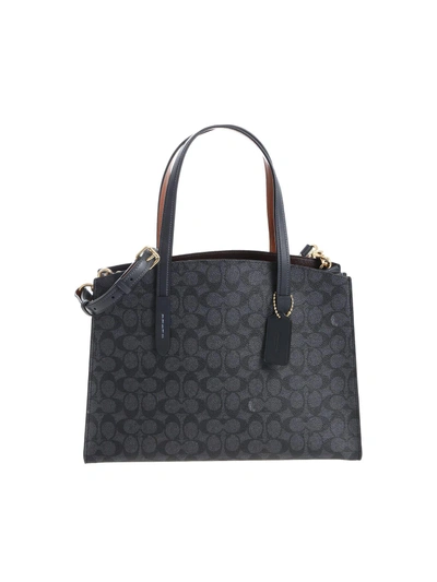 Shop Coach Charlie Tote In Charcoal