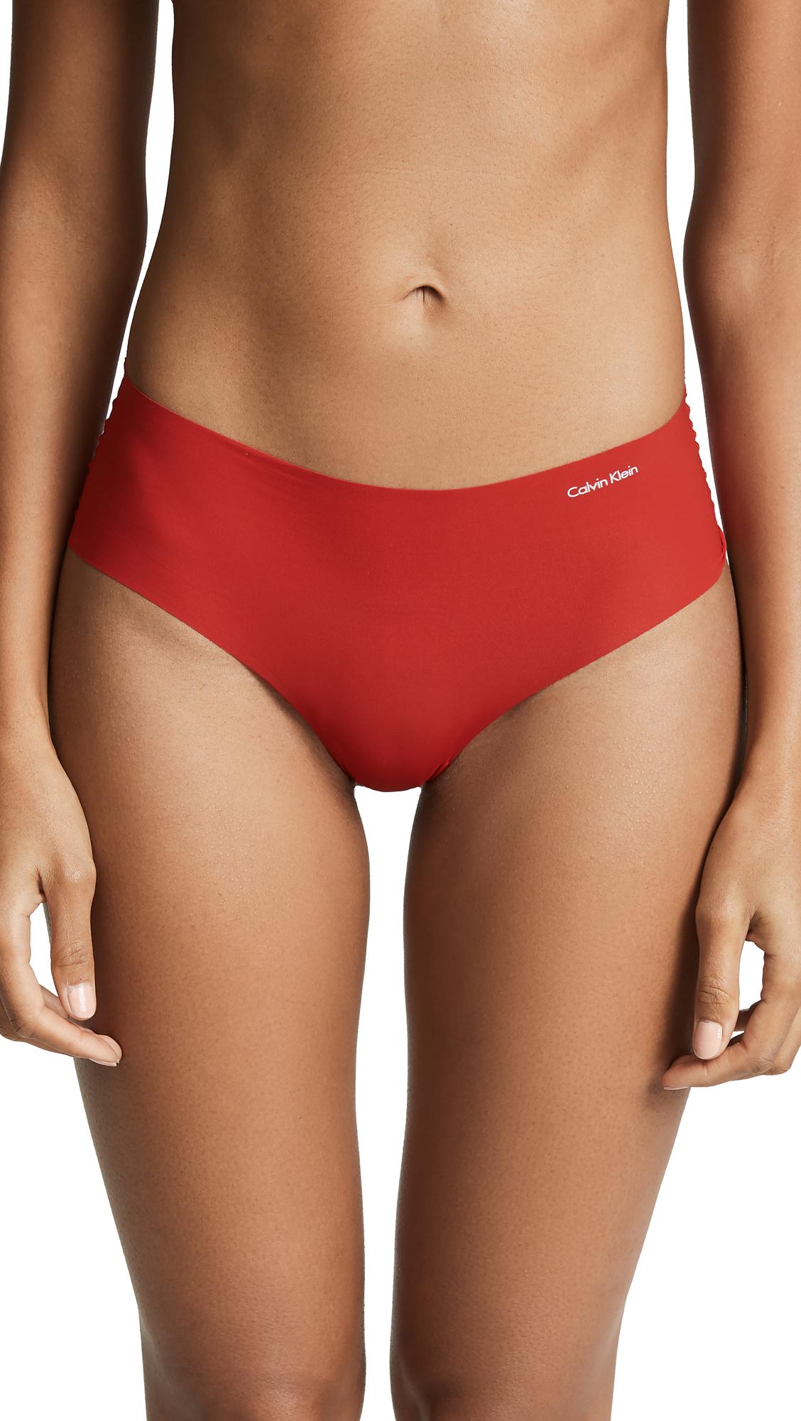 Calvin Klein Underwear Invisibles Hipster In Manic Red | ModeSens
