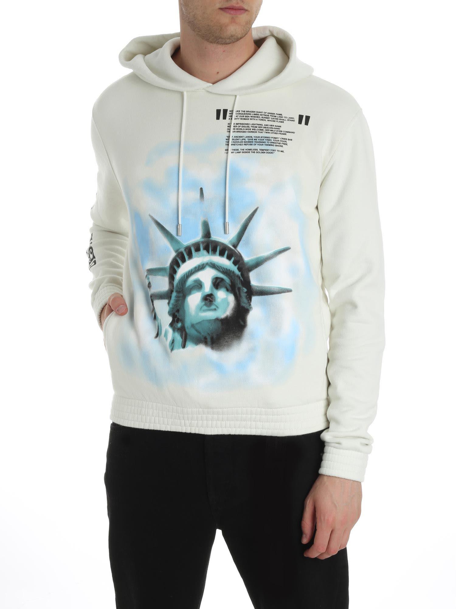 off white statue of liberty hoodie
