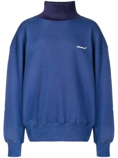 Shop Ader Error Turtleneck Sweater In Blue