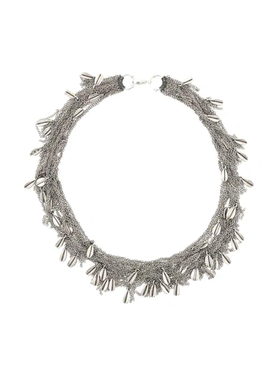 Shop Marc Le Bihan Embellished Chain-link Necklace - Silver