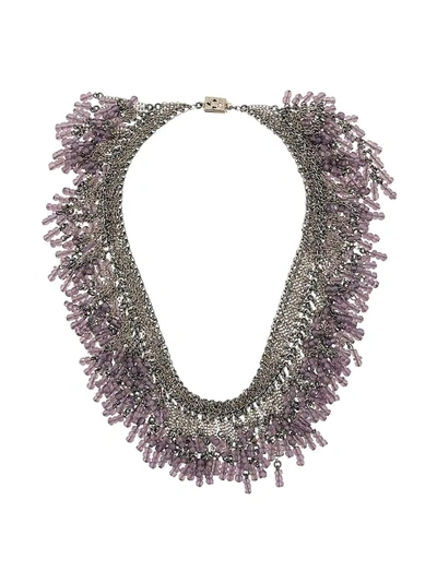 Shop Marc Le Bihan Chains And Beads Necklace - Silver