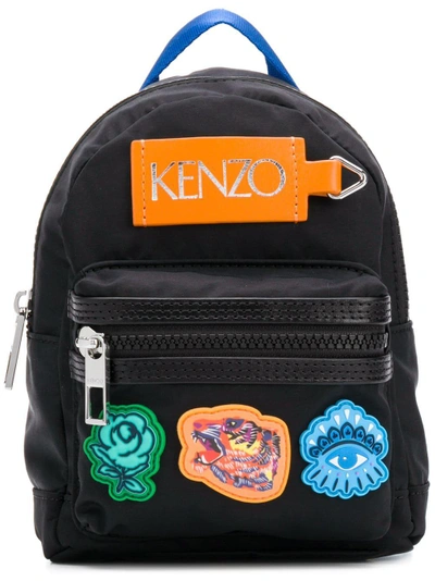 Shop Kenzo Mini Patch Backpack - Black