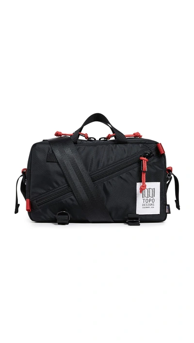 Shop Topo Designs Quick Pack Belt Bag In Black
