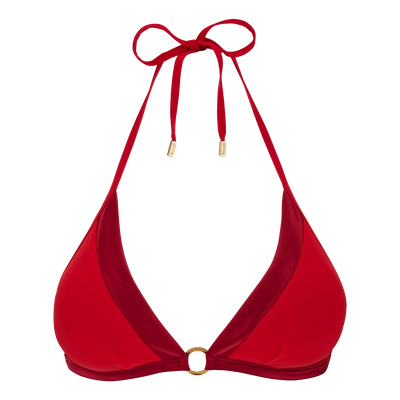 Shop Vilebrequin Women Swimwear - Women Halter Bikini Top Tuxedo - Swimwear - Flechett In Red