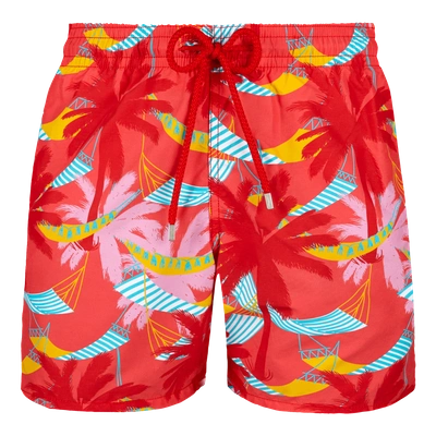 Shop Vilebrequin Men Swimwear - Men Swimtrunks Ibiza - Swimwear - Moorea In Pink