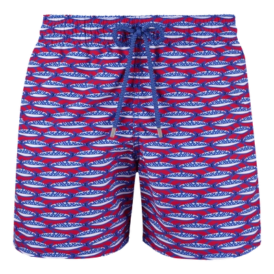 Shop Vilebrequin Men Swimtrunks Marbella In Red