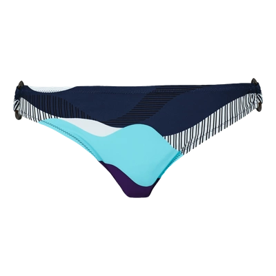 Shop Vilebrequin Women Swimwear - Women Asymmetrical Brief Bikini Bottom Ostende - Swimming Trunk - Fixby In Blue