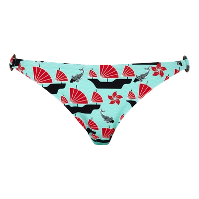 Shop Vilebrequin Women Swimwear - Women Brief To Be Tied Bikini Bottom Hong Kong - Swimwear - Fine In Green