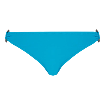 Shop Vilebrequin Women Swimwear - Women Asymetrical Brief Bikini Bottom Solid - Swimwear - Fiby In Blue