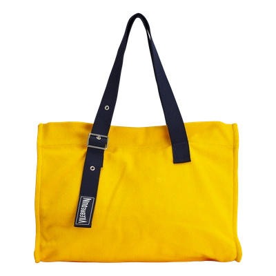 Shop Vilebrequin Accessories - Big Cotton Beach Bag Solid - Beach Bag - Bagsu In Orange