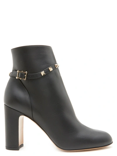 Shop Valentino 'rockstud' Shoes In Black