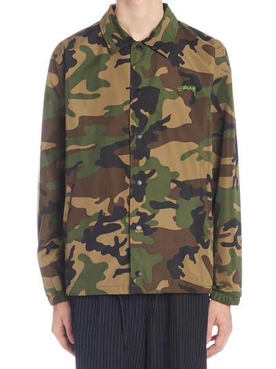 Shop Stussy 'cruize Camouflage' Jacket In Multicolor