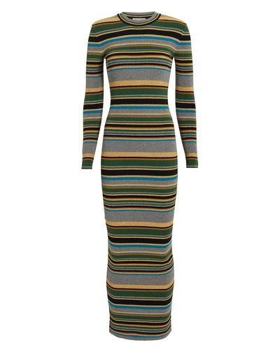 Shop Torn Ronny Kobo Tilda Striped Dress  Multi P