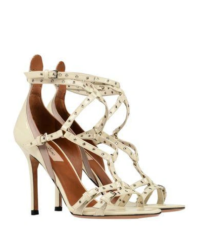 Shop Valentino Sandals In Ivory