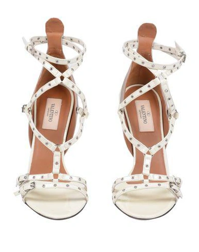 Shop Valentino Sandals In Ivory