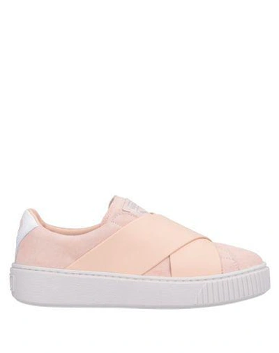 Shop Puma Platform X Wn's Woman Sneakers Light Pink Size 9 Soft Leather