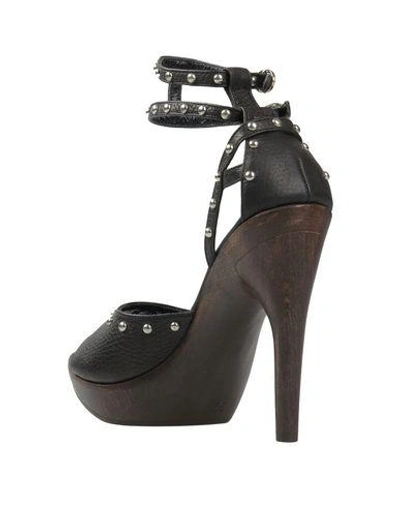 Shop Just Cavalli Sandals In Dark Brown