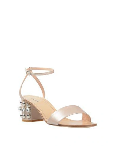 Shop Ninalilou Sandals In Light Grey