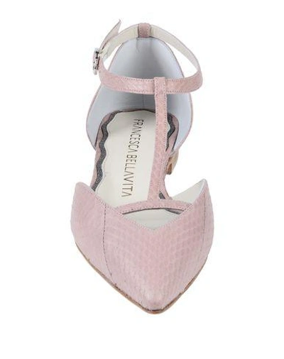 Shop Francesca Bellavita Woman Ballet Flats Pink Size 9 Soft Leather