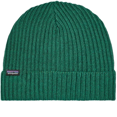 Shop Patagonia Fisherman Beanie In Green