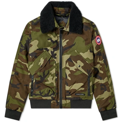 Shop Canada Goose Bromley Bomber Jacket In Green