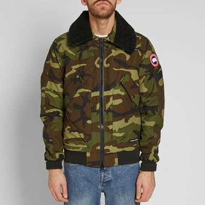 Shop Canada Goose Bromley Bomber Jacket In Green