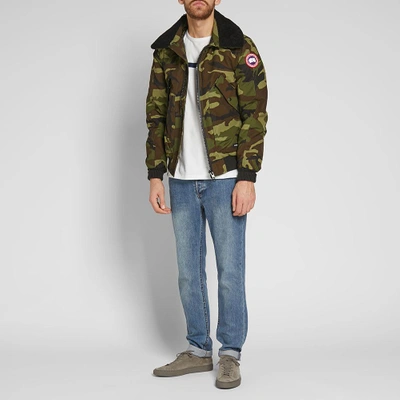 Shop Canada Goose Bromley Bomber Jacket In Green