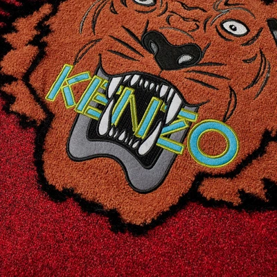 Shop Kenzo Claw Tiger Crew Knit In Red