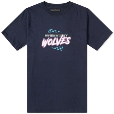 Shop Raised By Wolves Vaporwave Tee In Blue
