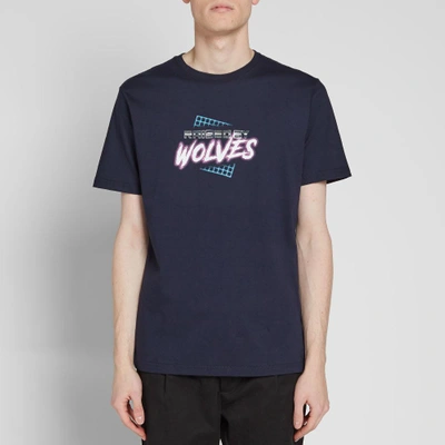 Shop Raised By Wolves Vaporwave Tee In Blue