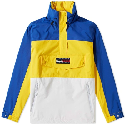 Shop Tommy Jeans 6.0 Women's Colour Block Popover Jacket W6 In Yellow