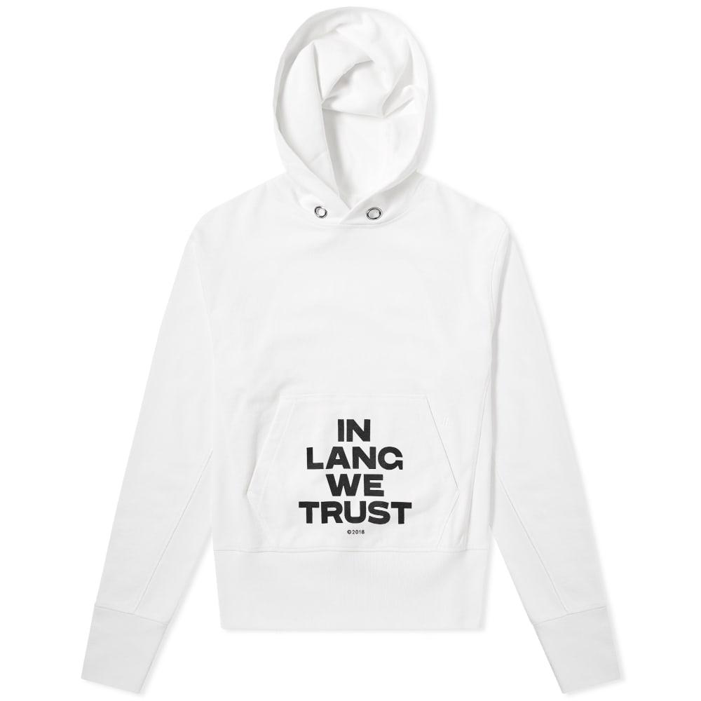 helmut lang hoodie in lang we trust