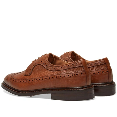 Shop Tricker's Fulton Long Wing Brogue In Neutrals