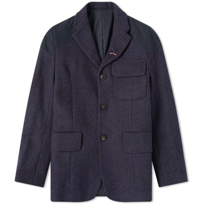 Shop Nigel Cabourn Authentic Mallory Jacket In Blue