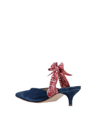 Shop Gia Couture Mules In Blue
