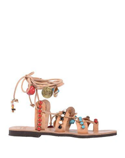 Shop Mabu By Maria Bk Flip Flops In Tan