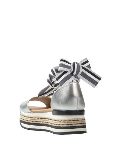 Hogan Sandals In Silver
