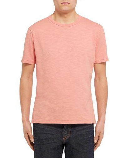 Shop Alex Mill T-shirt In Salmon Pink
