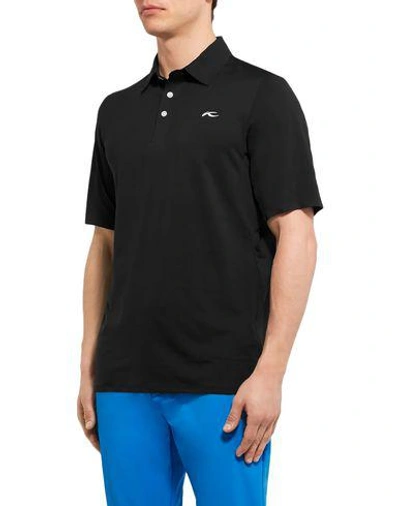 Shop Kjus Polo Shirts In Black
