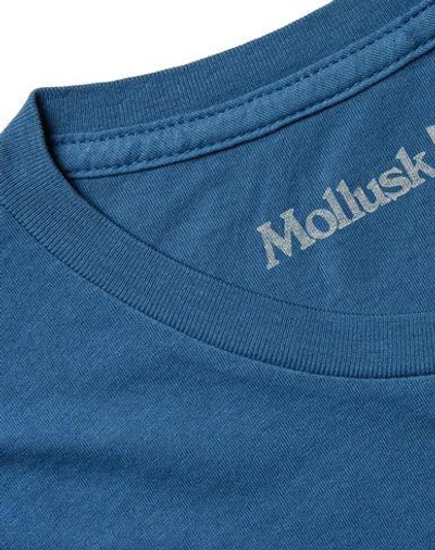 Shop Mollusk T-shirts In Pastel Blue